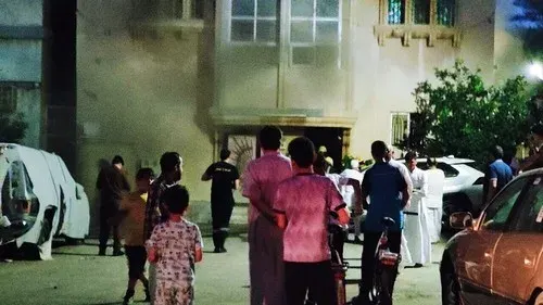 الجارودية.. الكاظم ينقذ والدته وأسرته من حريق منزل