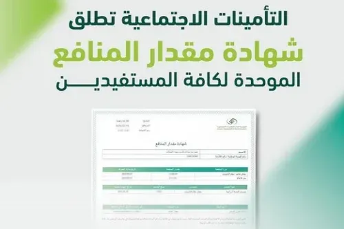 “مقدار المنافع”.. شهادة جديدة للمتقاعدين ومستفيدي التأمينات