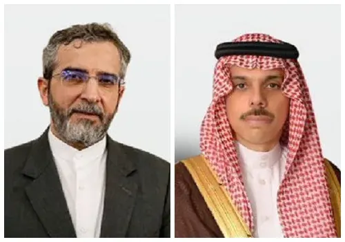 بن فرحان يعزي باقري في وفاة رئيسي وعبدالله يان ومرافقيهم