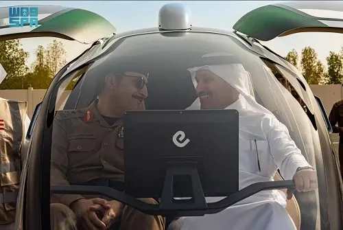 لأول مرة.. تاكسي طائر في الحج.. بلا سائق