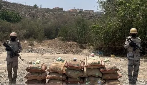 جازان.. حرس الحدود يحبط تهريب 300 كيلو قات