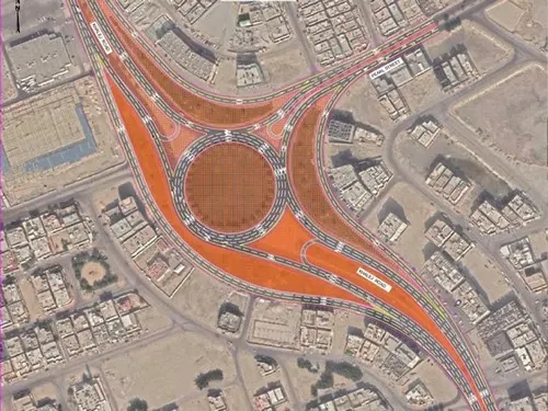 تحسين طريق الخليج بحارات التفاف ودوران