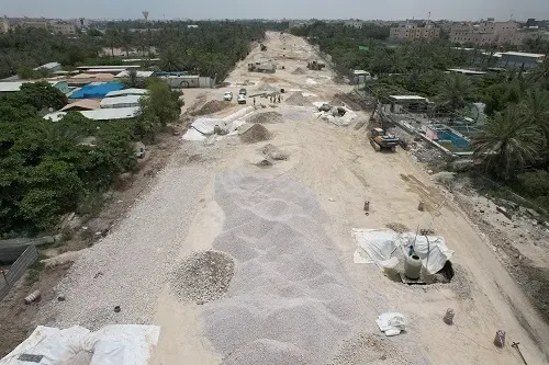 شارع الرياض في القطيف.. مازال العمل مستمراً