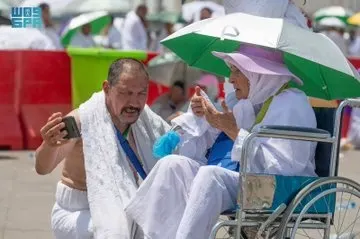 225 حالة إجهاد حراري وتعب في مشعر عرفة