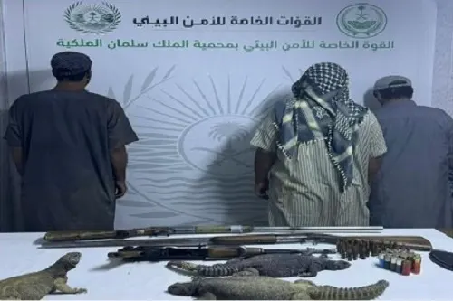 تشهير.. الثلاثي الشراري اصطادوا ضبان دون ترخيص