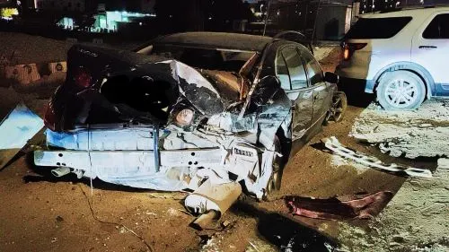 القطيف.. 4 سيارات فى حادث خلّف إصابة واحدة