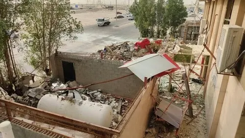 فيديو] لطفٌ خفيّ في حادث صناعية الأوجام.. خزان الغاز لم ينفجر