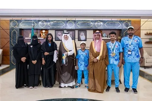 أمير الشرقية يهنئ نادي القرية العليا لتحقيقه عدد من الميداليات