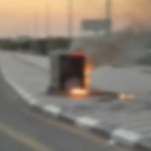 القبض على سعوديين أتلفا جهاز ساهر في حائل