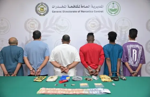 احباط ترويج 5 ألاف قرص مخدر و6 كيلو حشيش فى الدمام وجدة