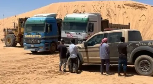 تبوك.. احالة حرامية رمال الـ 4 إلى النيابة