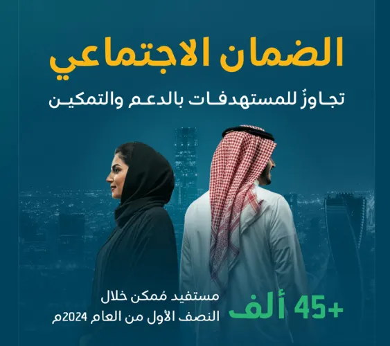 45 ألف مستفيد من الضمان الاجتماعي في 6 أشهر