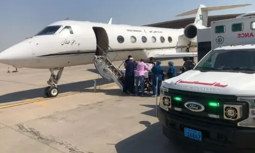 نُقل سعودي عبر طائرة الإخلاء الطبي من الكويت