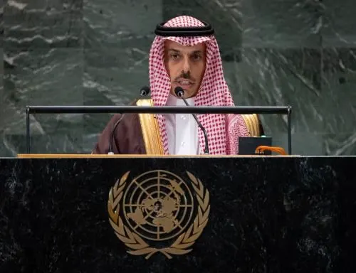 وزير الخارجية يلقي كلمة السعودية في قمة المستقبل