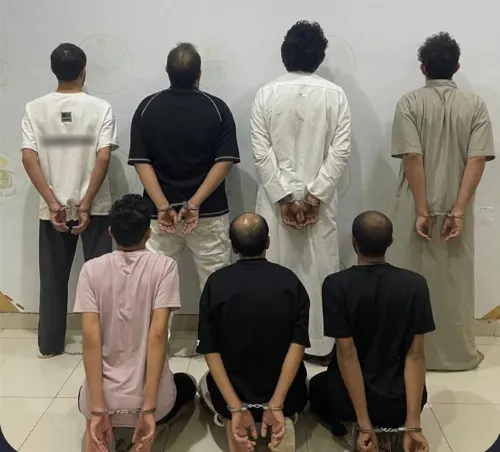 سقوط 7 حرامية في الرياض