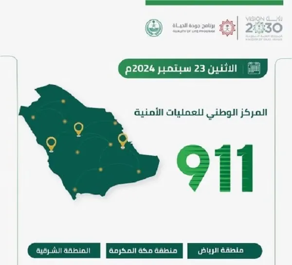 الشرقية.. 18 ألف مكالمة طوارئ في اليوم الوطني