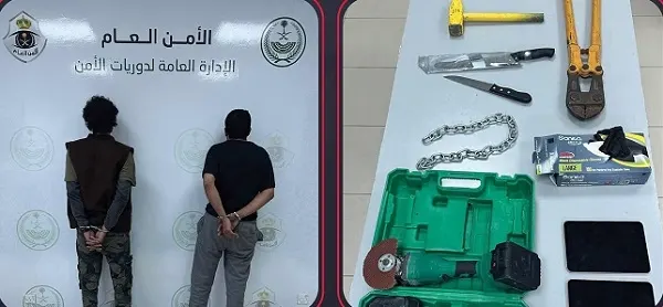 الرياض.. سقوط لصين حطما محل تجاري وسرقا 10 آلاف ريال وجهاز حاسوب