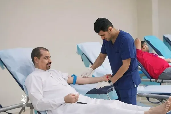 أم الحمام تدعم مركزي القطيف بـ 543 وحدة دم