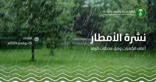 “الشيحية” الأعلى مطرًا في الشرقية بـ 3.8 ملم