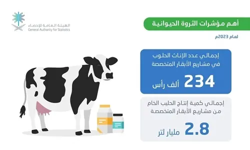 في 2023.. الشرقية أنتجت مليار لتر حليب بقري ومليار بيضة