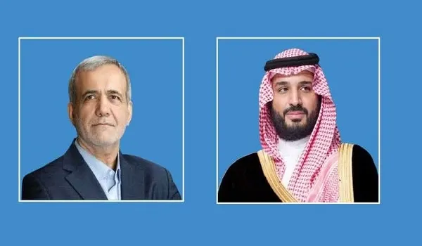 اتصال هاتفي تناول الأوضاع والملف النووي ولي العهد لبزشكيان: لن نسمح باستخدام أجوائنا أو أراضينا لضرب إيران