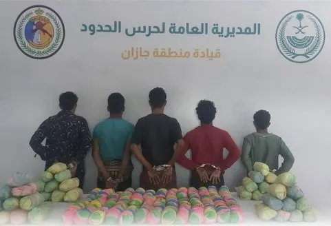 سقوط 6 مهربي قات في جازان و عسير