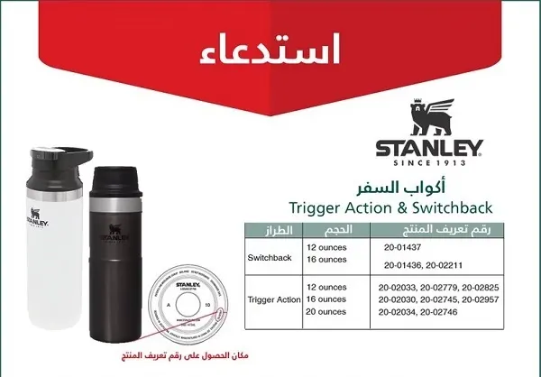 استدعاء.. مشكلة سلامة في أكواب السفر “ستانلي”