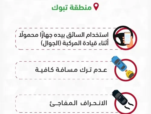 الجوال العدو الأول لسلامة المرور في تبوك