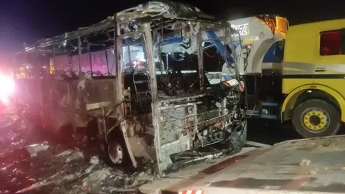 تركيا.. نجاة 35 سائحاً سعودياً من حريق حافلة