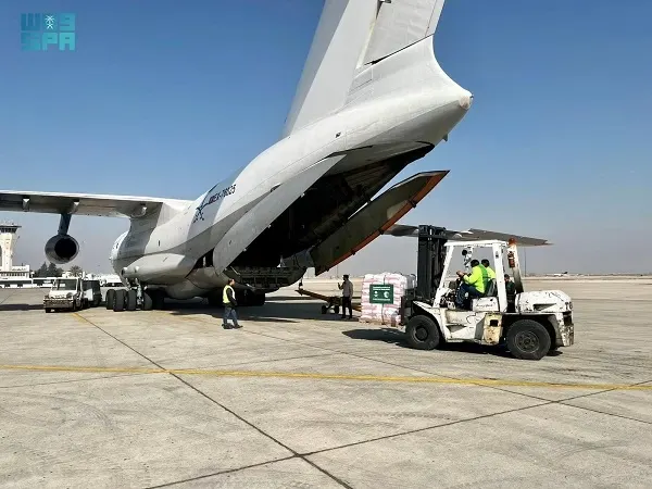 الطائرة الإغاثية السعودية الـ 16 في دمشق