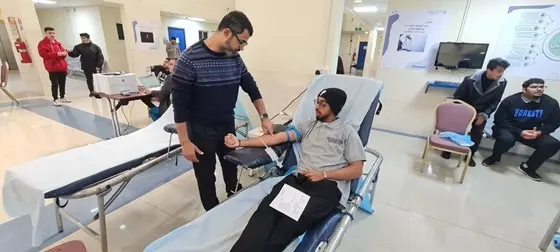 150 متبرعًا في حملة التبرع بالدم بتقنية القطيف
