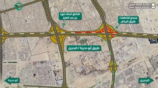 إغلاق طريق أبو حدرية لاستكمال أعمال الإصلاح