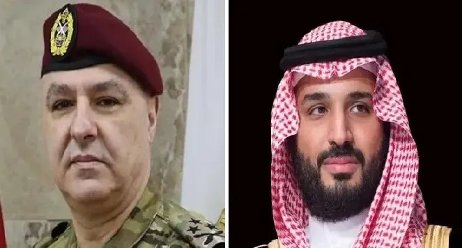ولي العهد يدعو الرئيس اللبناني الجديد إلى زيارة المملكة