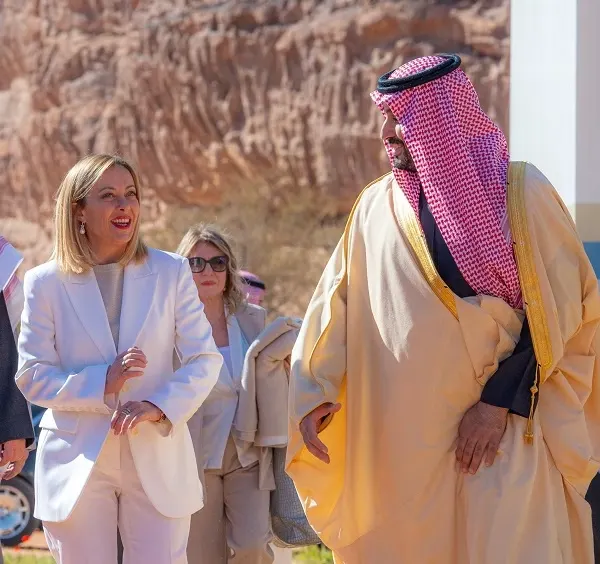 ولي العهد و رئيسة وزراء إيطاليا يبحثان دعم العلاقات بين البلدين