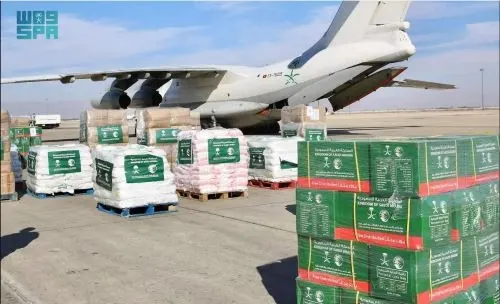 الطائرة الإغاثية السعودية العاشرة في دمشق