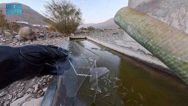 تجمد المياه في تبوك
