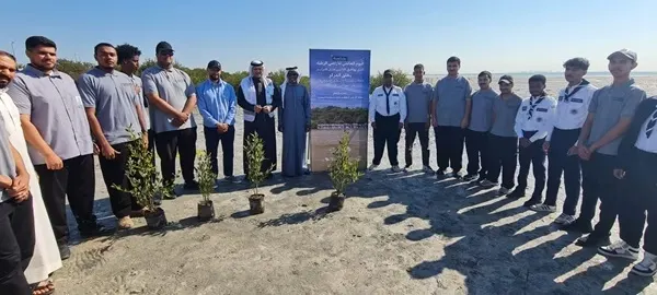 طلاب “تقني القطيف” يزرعون المانجروف