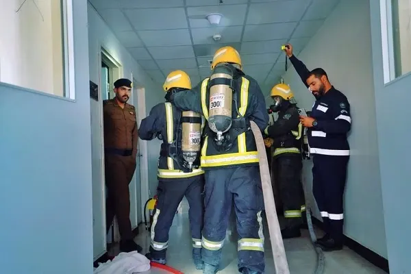 “مركزي القطيف” يتعامل مع حريق وهمي