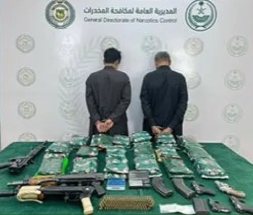 تم القبض.. 25 مروجاً و مهرباً في الشرقية و المدينة و عسير و جازان