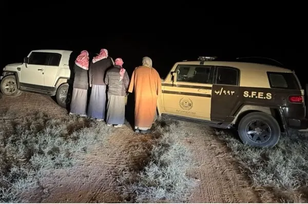 ضبط مخالفين للبيئة في حائل والمدينة والقصيم
