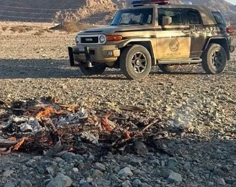 ضبط مواطن أشعل النار في محمية ملكية