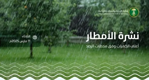 حفر الباطن الأعلى مطرًا في المملكة