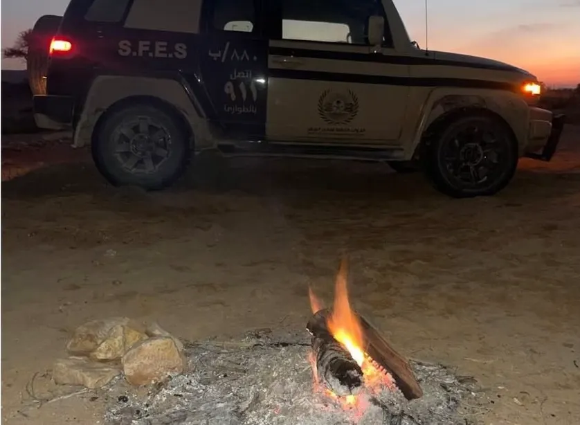 استغلال رواسب وإشعال نار ورعي مخالف.. تم القبض على المخالفين