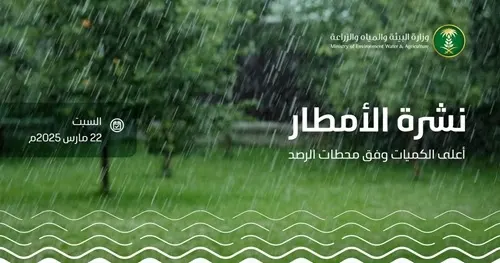 الرياض الأعلى مطرًا خلال الـ 24 ساعة الماضية