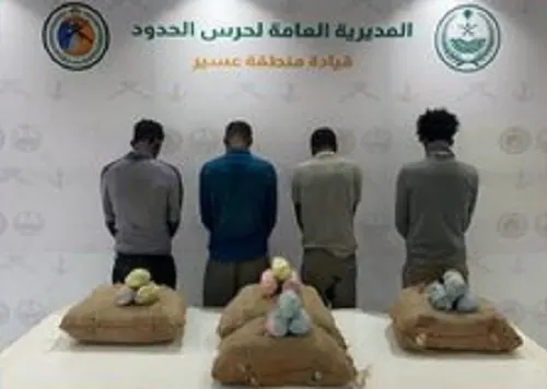 سقوط 10 مروجين ومهربين في تبوك وعسير وجازان