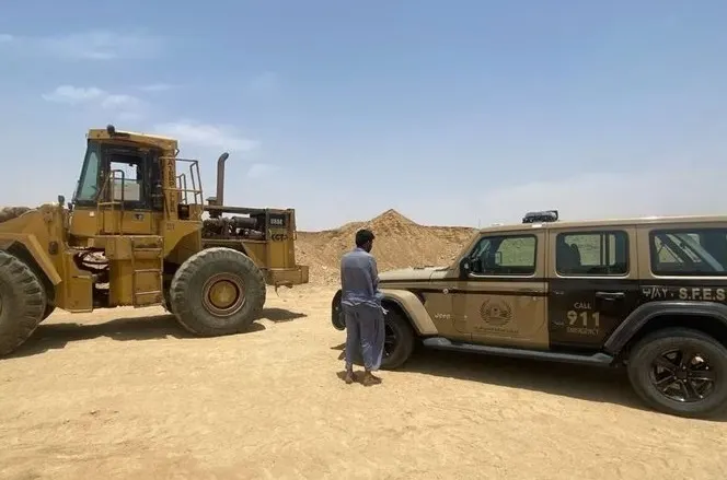 ضبط مقيم جرف التربة في المدينة