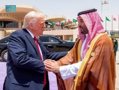 ولي العهد يودع ترامب
