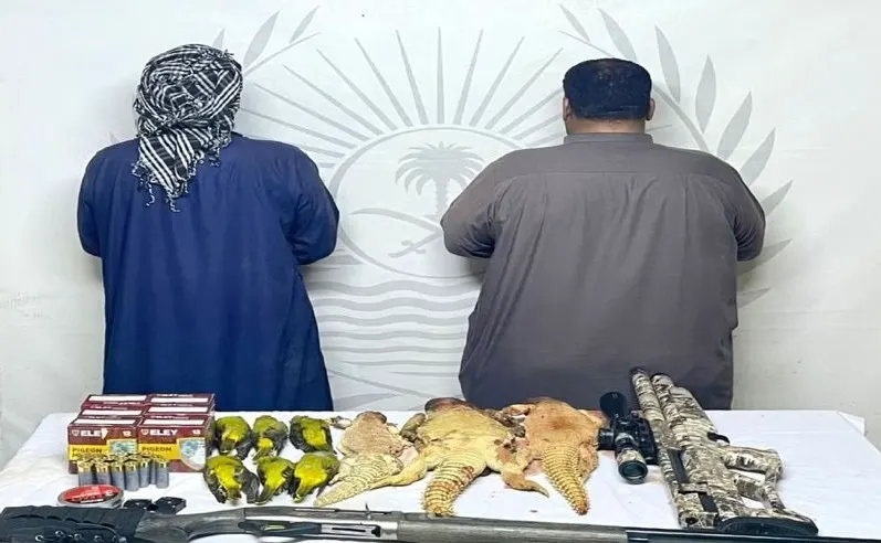 تشهير] عبيد المطيري ويوسف الرشيدي اصطادا في أماكن محظورة
