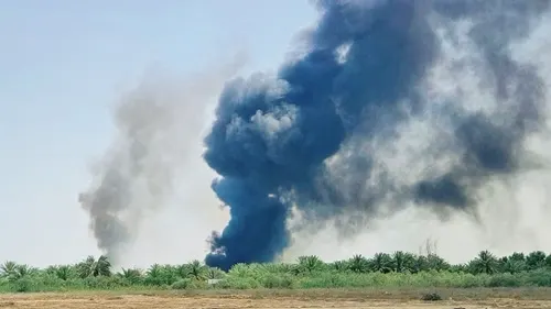 حريقان زراعيان جنوب الأوجام