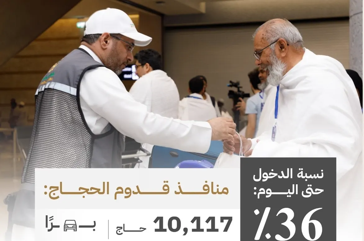أكثر من نصف مليون حاج وصلوا المملكة حتى الآن